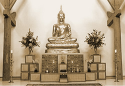buddha's image in the temple