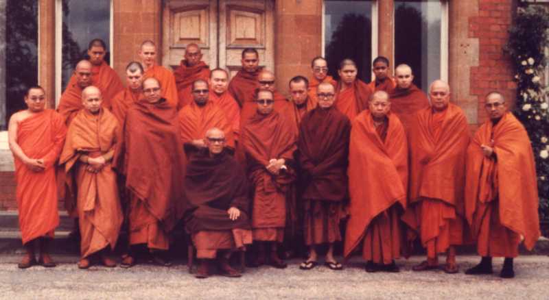 Monks Group Photo in 1979