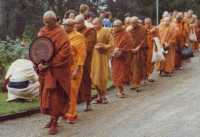 Procession of monks at Oakenholt